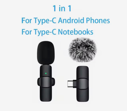 Wireless Lavalier Lapel Microphone for iPhone & iPad